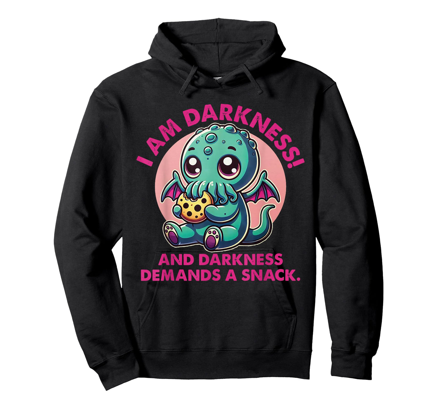 Cute Cthulhu I Am Darkness and Darkness Demands A Snack T-Shirt