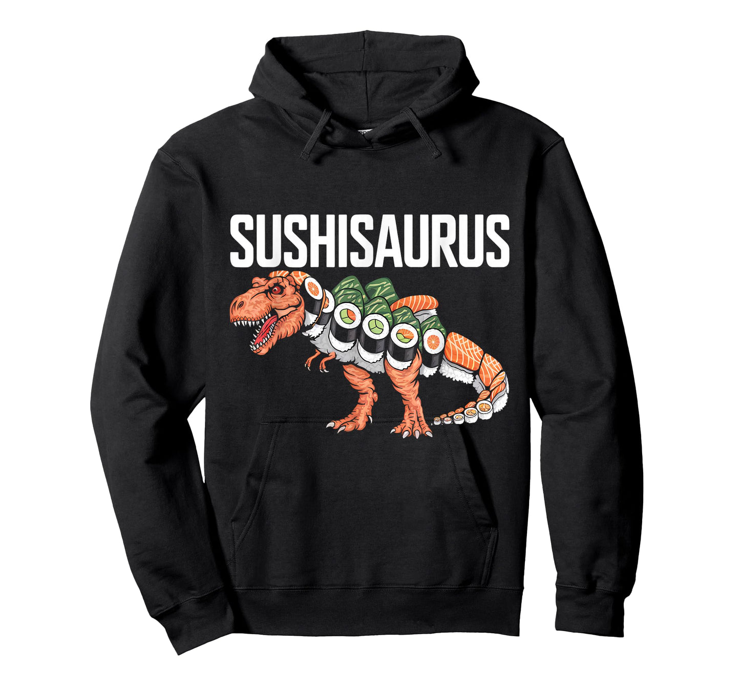 Sushi Roll Dinosaur T-Rex Japanese Food Funny Sushi T-Shirt