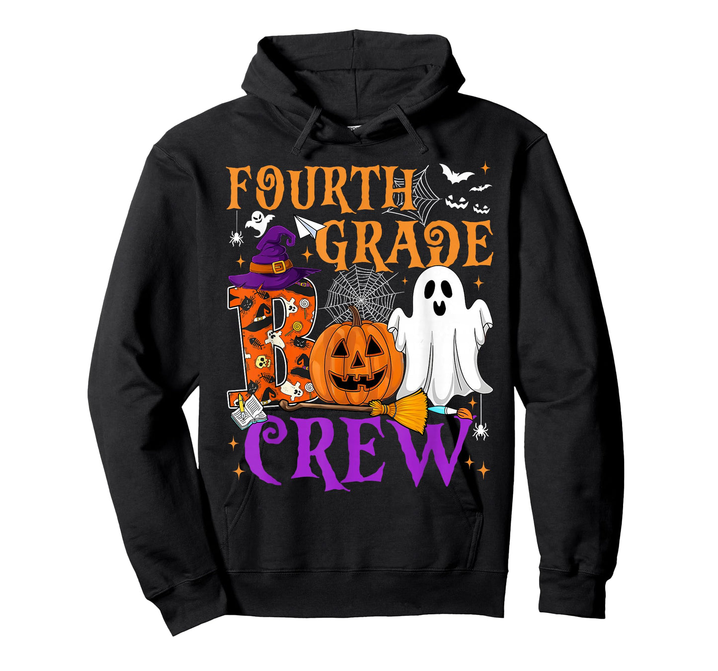 4th Grade Boo Crew Teacher Student Funny Halloween Costume T-Shirt