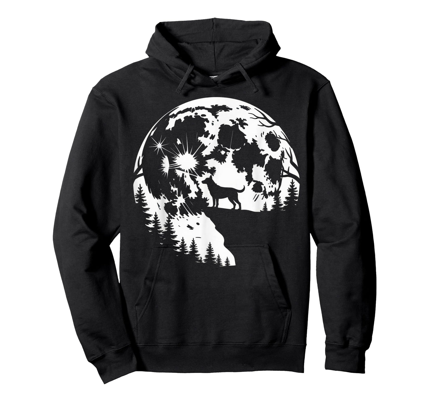 Wolf Silhouette Nature Scene for Outdoor Adventurers T-Shirt