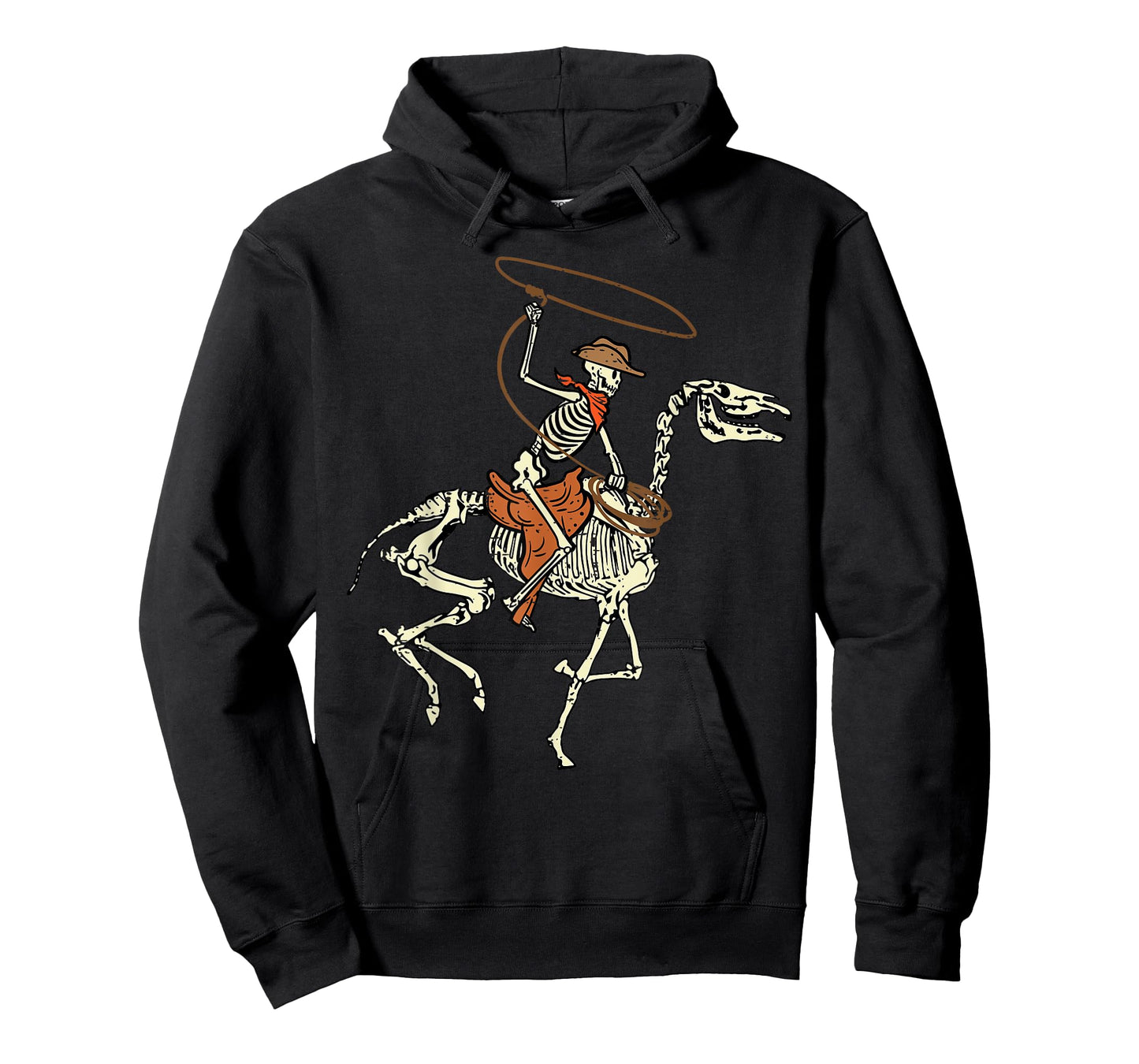 Halloween Cowboy Horse Skeleton Costume Men Boys Kids Women T-Shirt