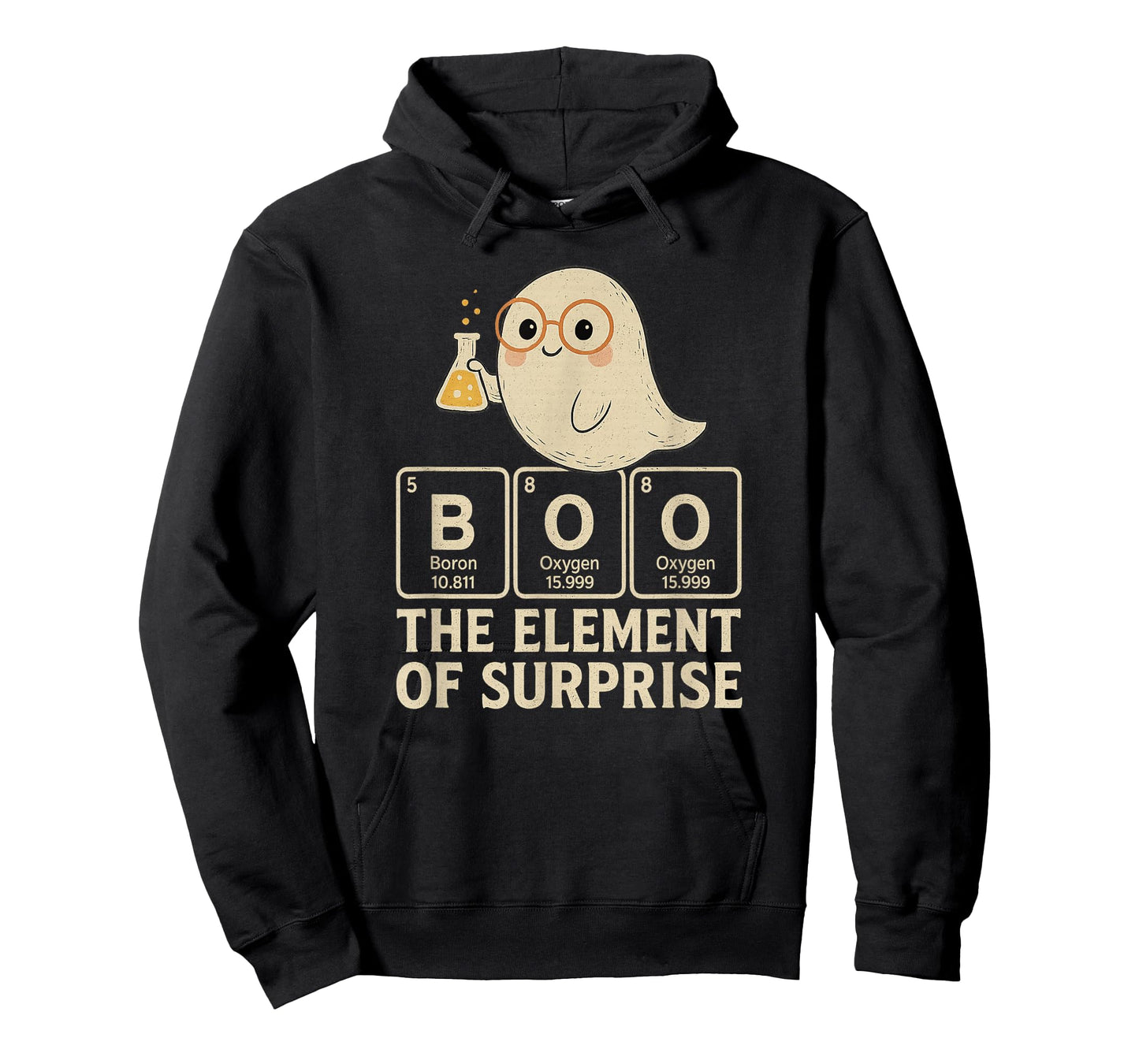 Chemistry Boo The Element of Surprise Cute Chemist Halloween T-Shirt