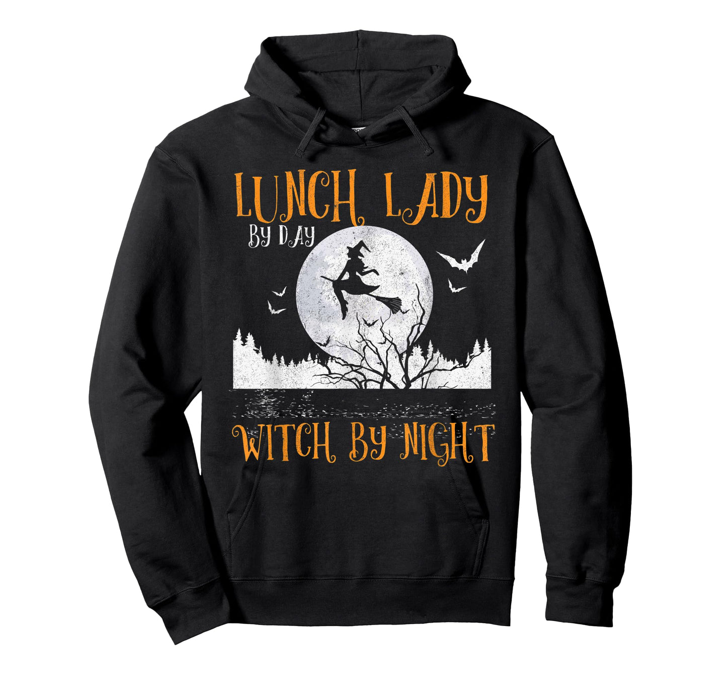 Lunch Lady By Day Witch By Night Women Halloween T-Shirt