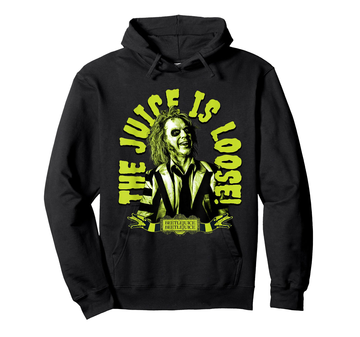 Beetlejuice Beetlejuice The Juice Is Loose! Neon Portrait T-Shirt