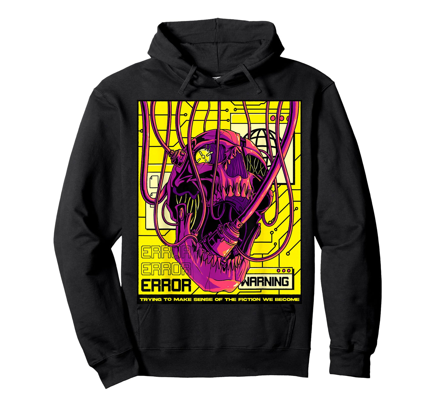 Cyberpunk Aesthetic Cyborg Robot Skull Sci-fi Skull Lover T-Shirt
