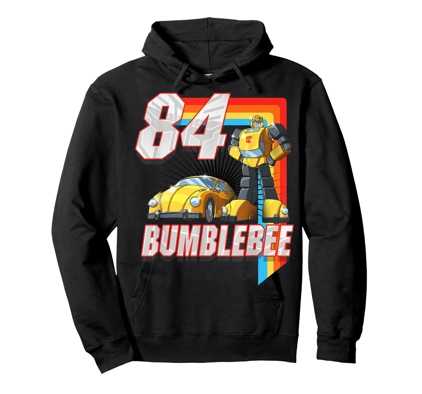 Transformers Bumblebee '84 Retro Rainbow Stripe T-Shirt