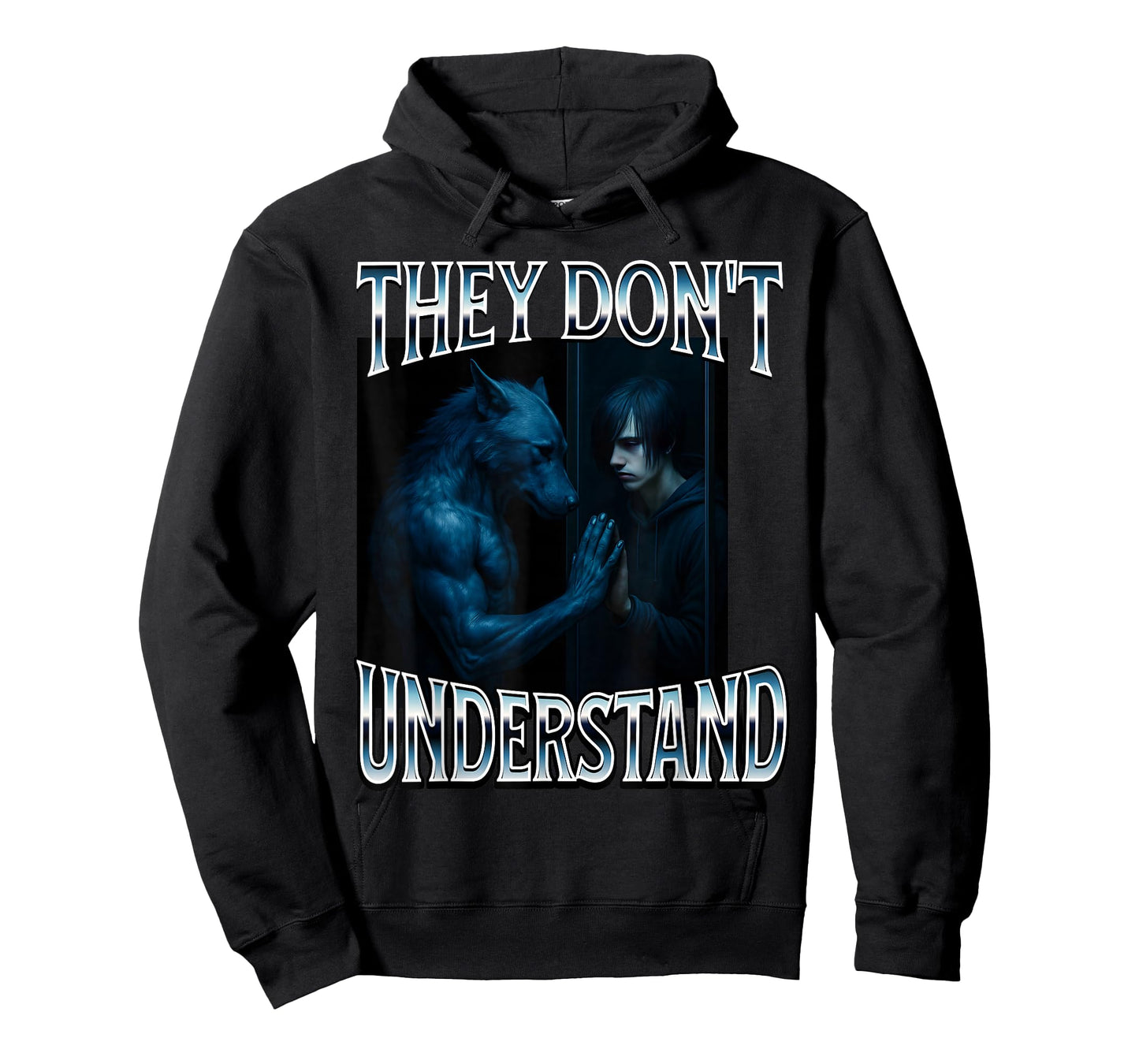They Don't Understand Alpha Wolf Funny Emo Corny Weird Men T-Shirt