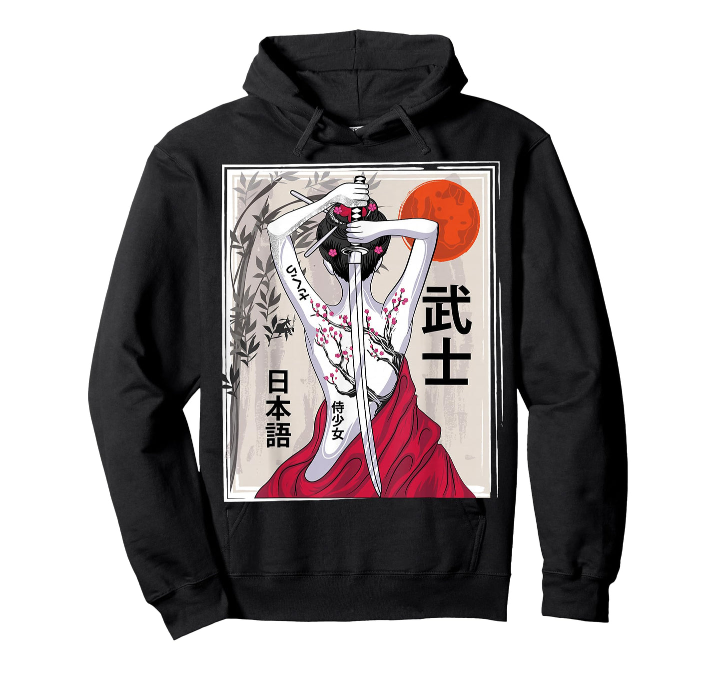 Japanese Samurai Culture Scenery Vintage Sakura Cherry T-Shirt
