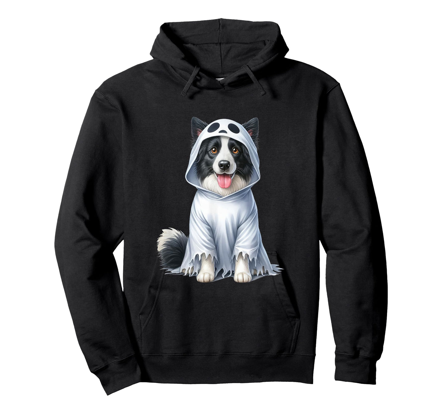 Halloween costume funny ghost dog border collie T-Shirt