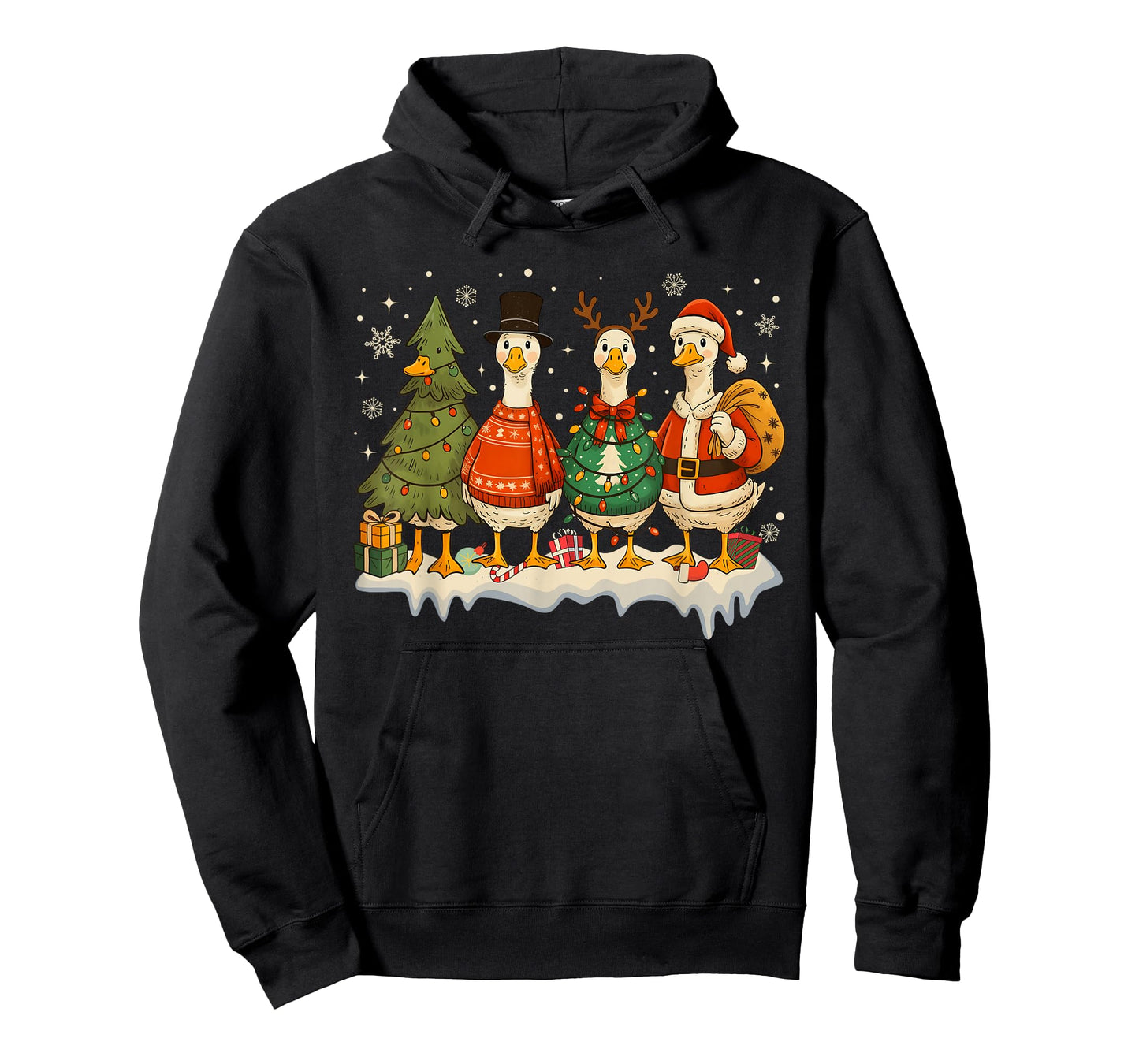 Funny Merry Goosemas Cute Xmas Goose Lovers Men Women Kids T-Shirt