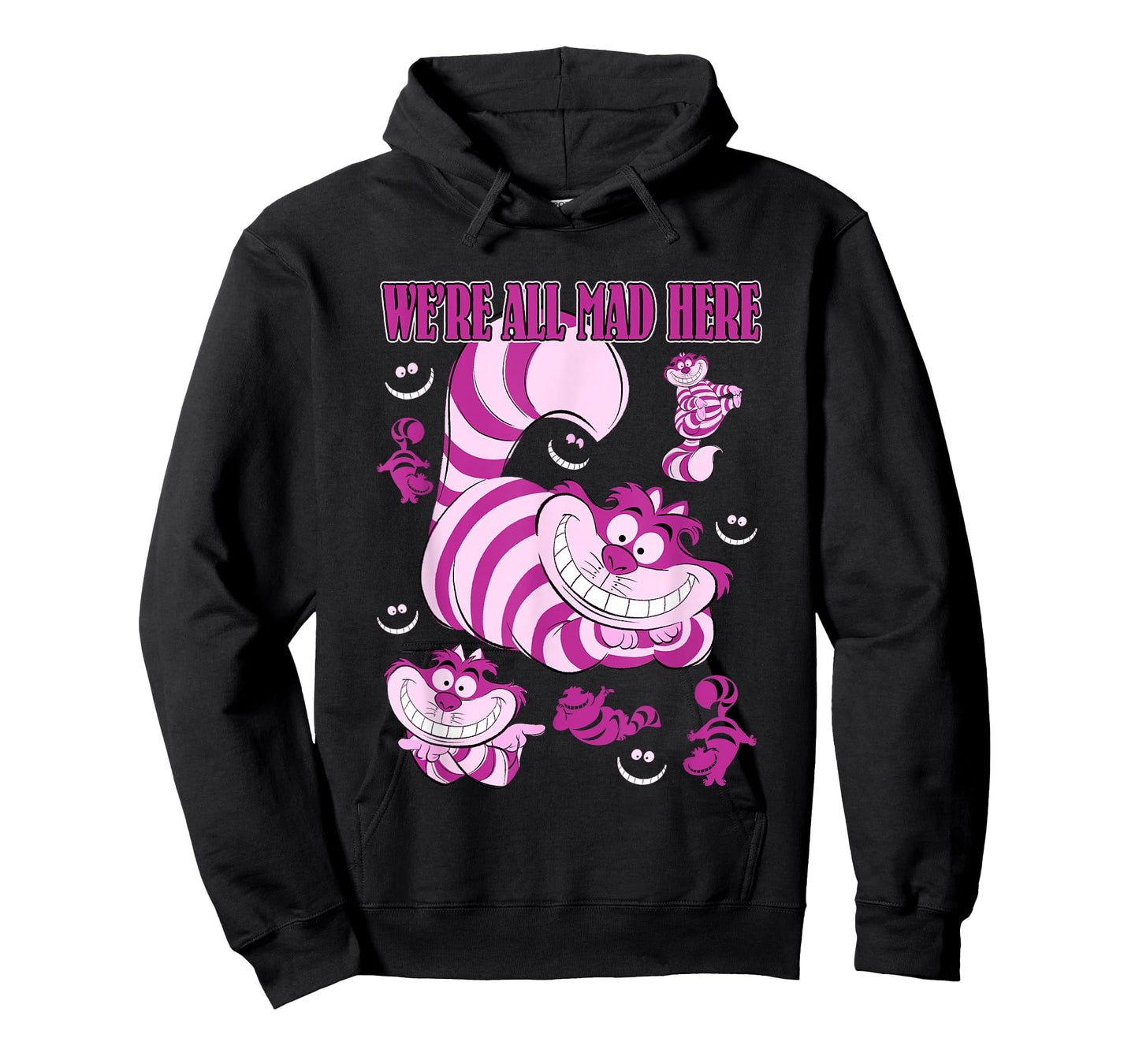Disney Alice in Wonderland Cheshire Cat We're All Mad Here T-Shirt