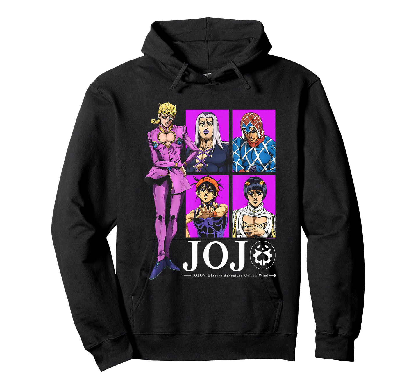 JoJo Golden Wind Giorno Abbacchio Mista Narancia Bruno Gang T-Shirt