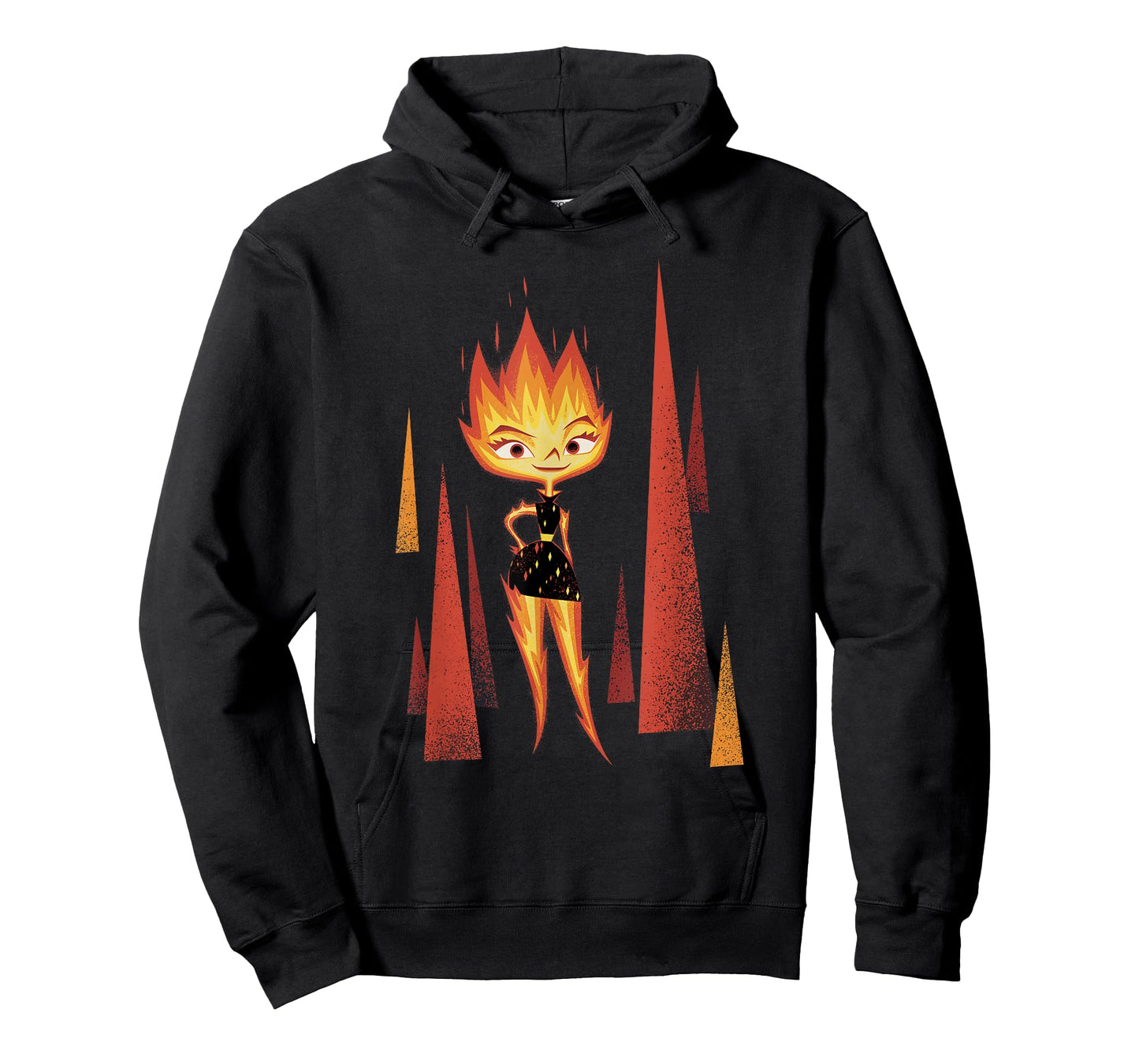 Disney Pixar Elemental Minimalistic Fire Ember Portrait T-Shirt