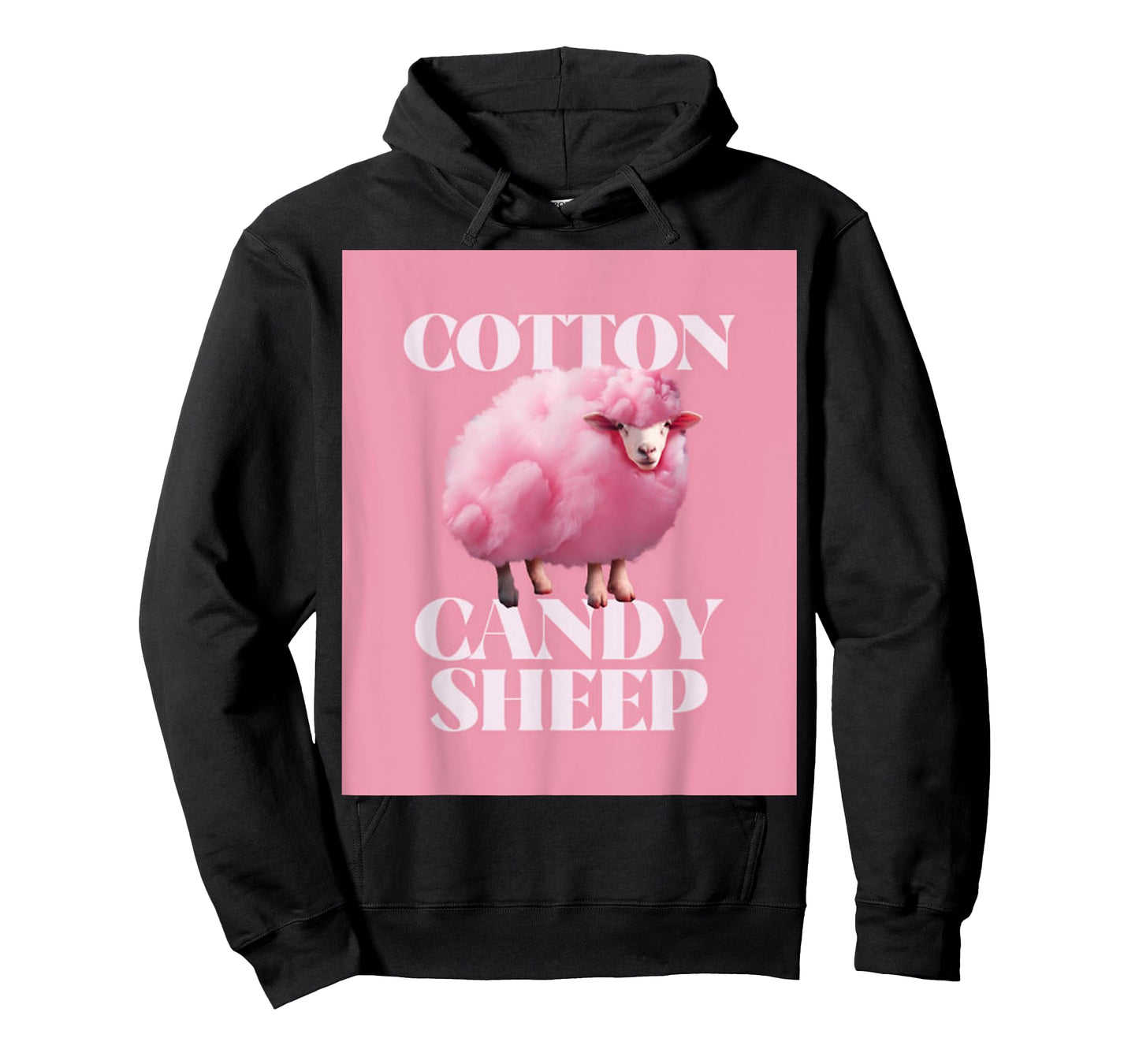 Fun Cute Fluffy Pink Sheep Design T-Shirt