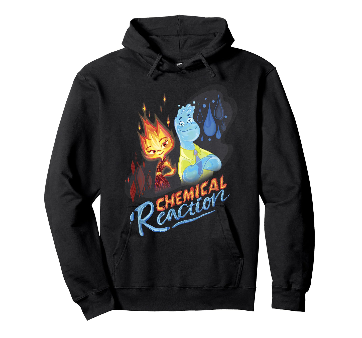 Disney Pixar Elemental Chemical Reaction Ember & Wade Shot T-Shirt