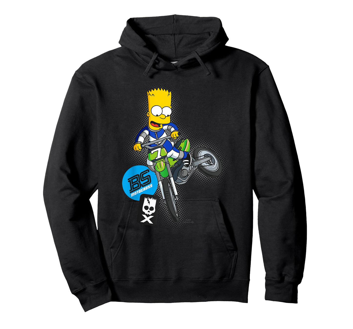 The Simpsons Bart Simpson BMX Motocross Racing C2 T-Shirt