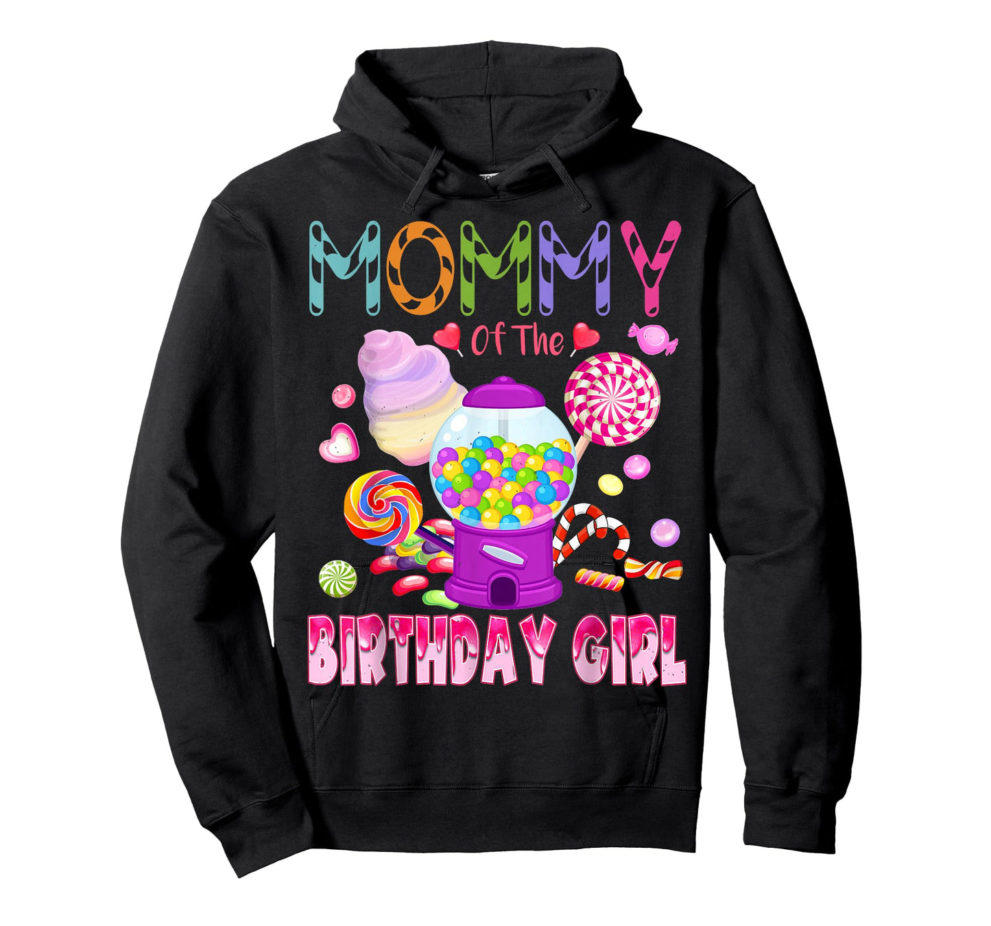 Mommy Of The Birthday Gifts Girl Candyland Candy Birthday T-Shirt