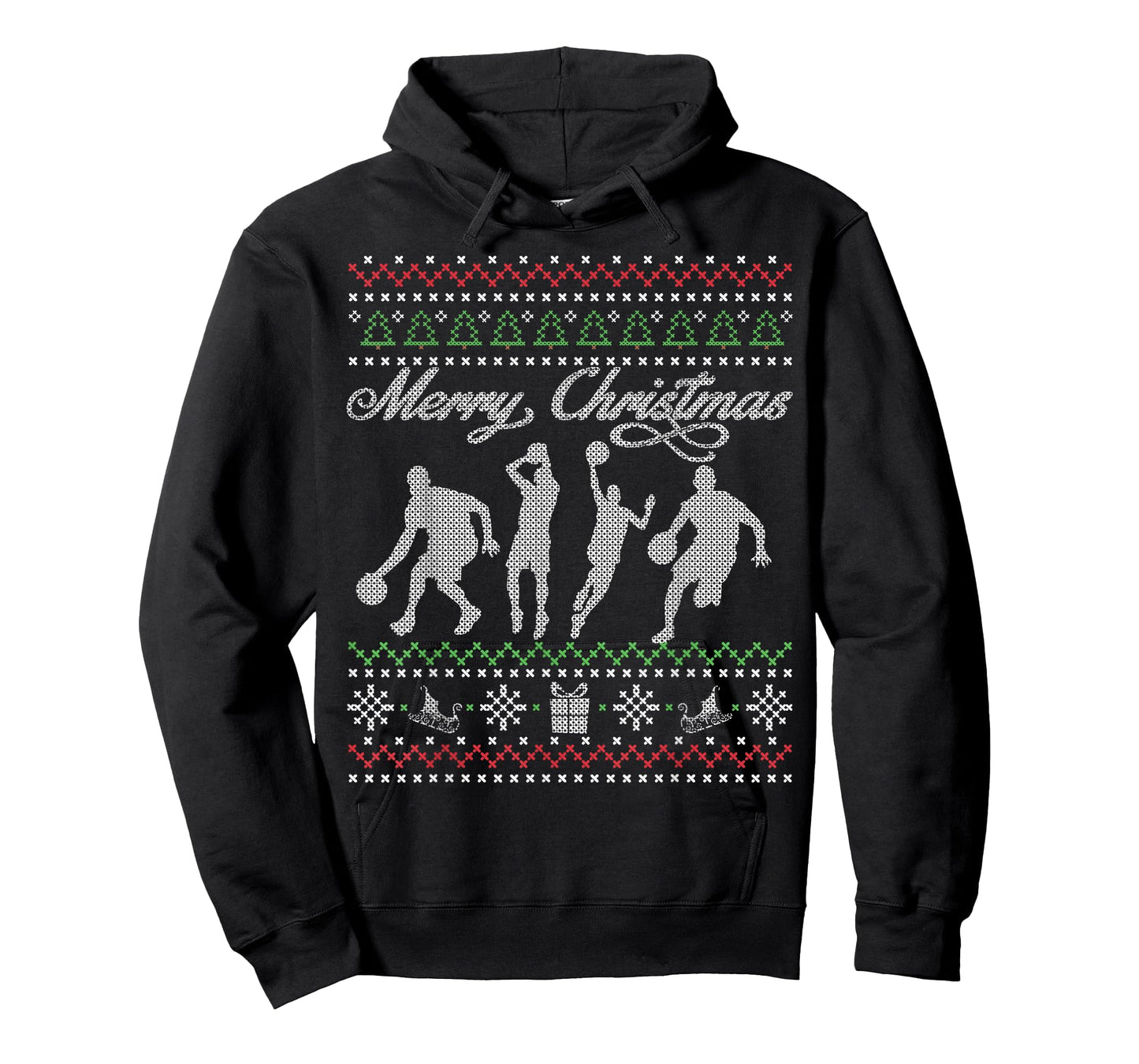 Basketball Christmas T Shirt | Ugly Xmas Gift T-Shirt