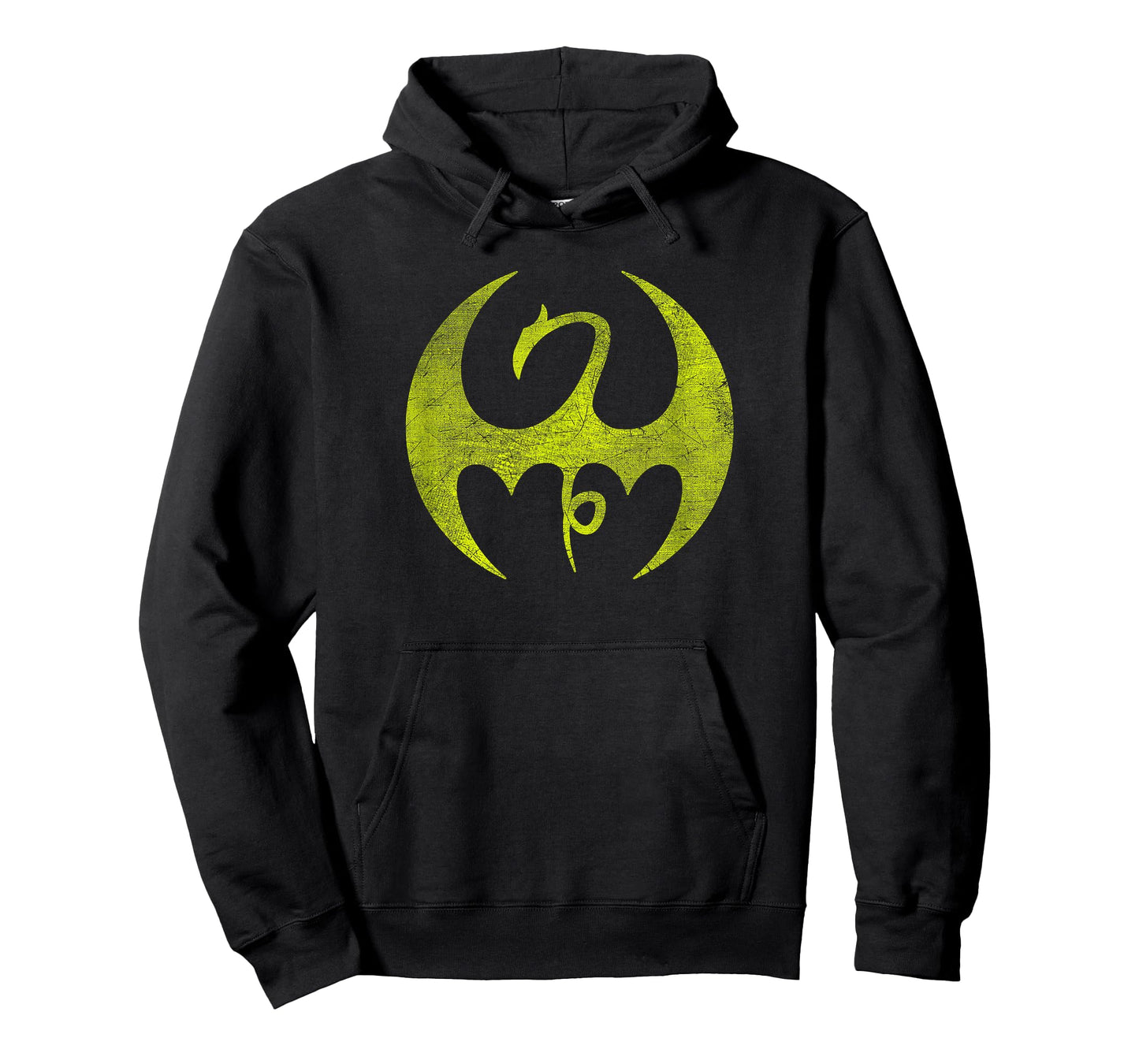 Marvel Iron Fist Distressed Dragon Logo Graphic T-Shirt