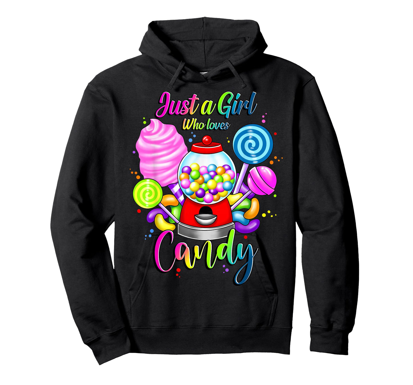 Just A Girl Who Loves Candy, Rainbow Sweets Tester Gift T-Shirt