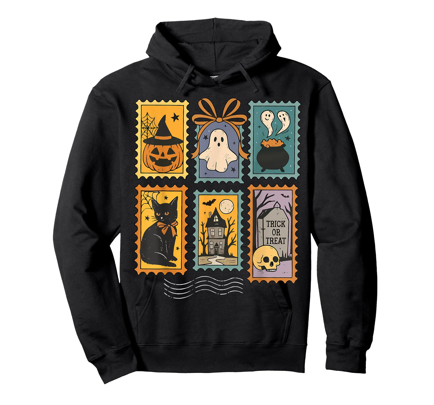 Halloween Ghost Black Cat Witch Coquette Bow Spooky Season T-Shirt