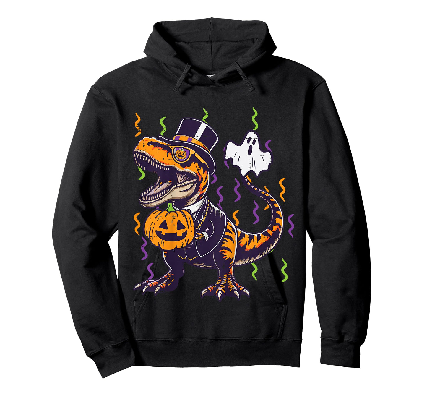 Kids Halloween Dino Suit Pumpkin Trex Costume Toddler Boys Kids T-Shirt
