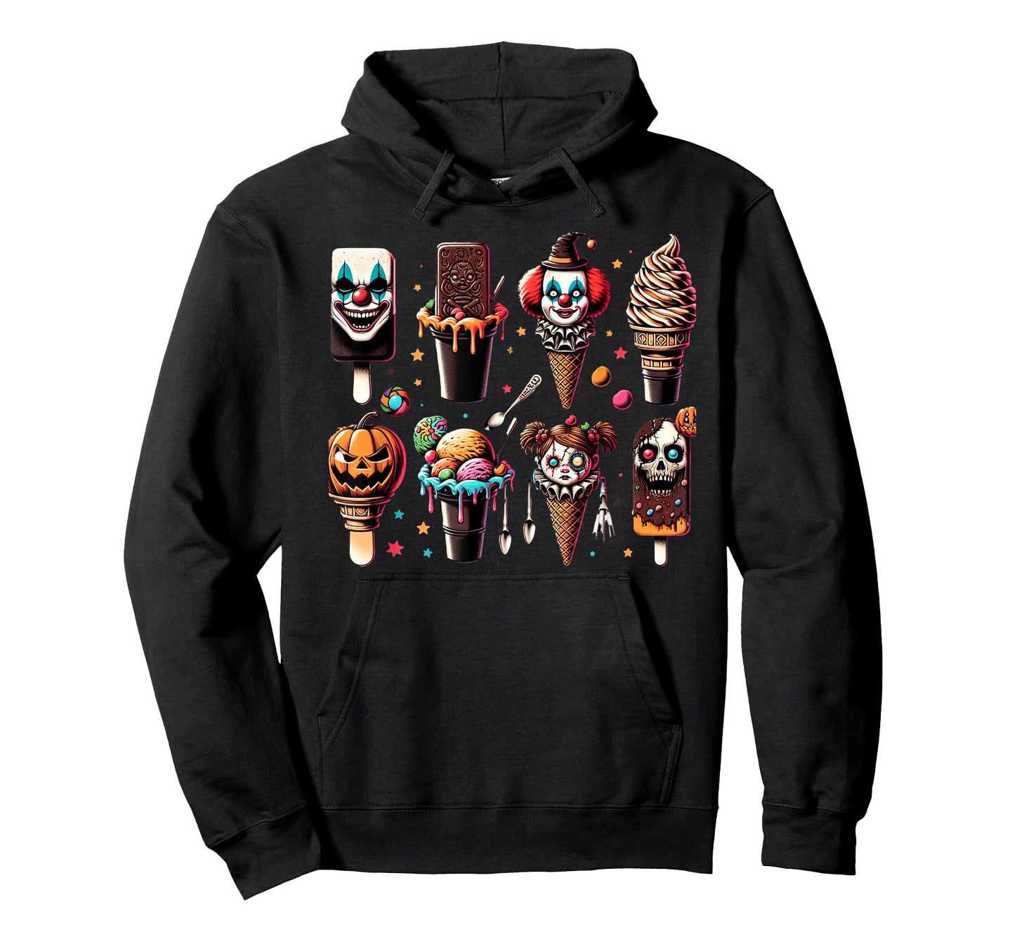 Vintage Horror Movie Summer Popsicle Halloween Summerween T-Shirt