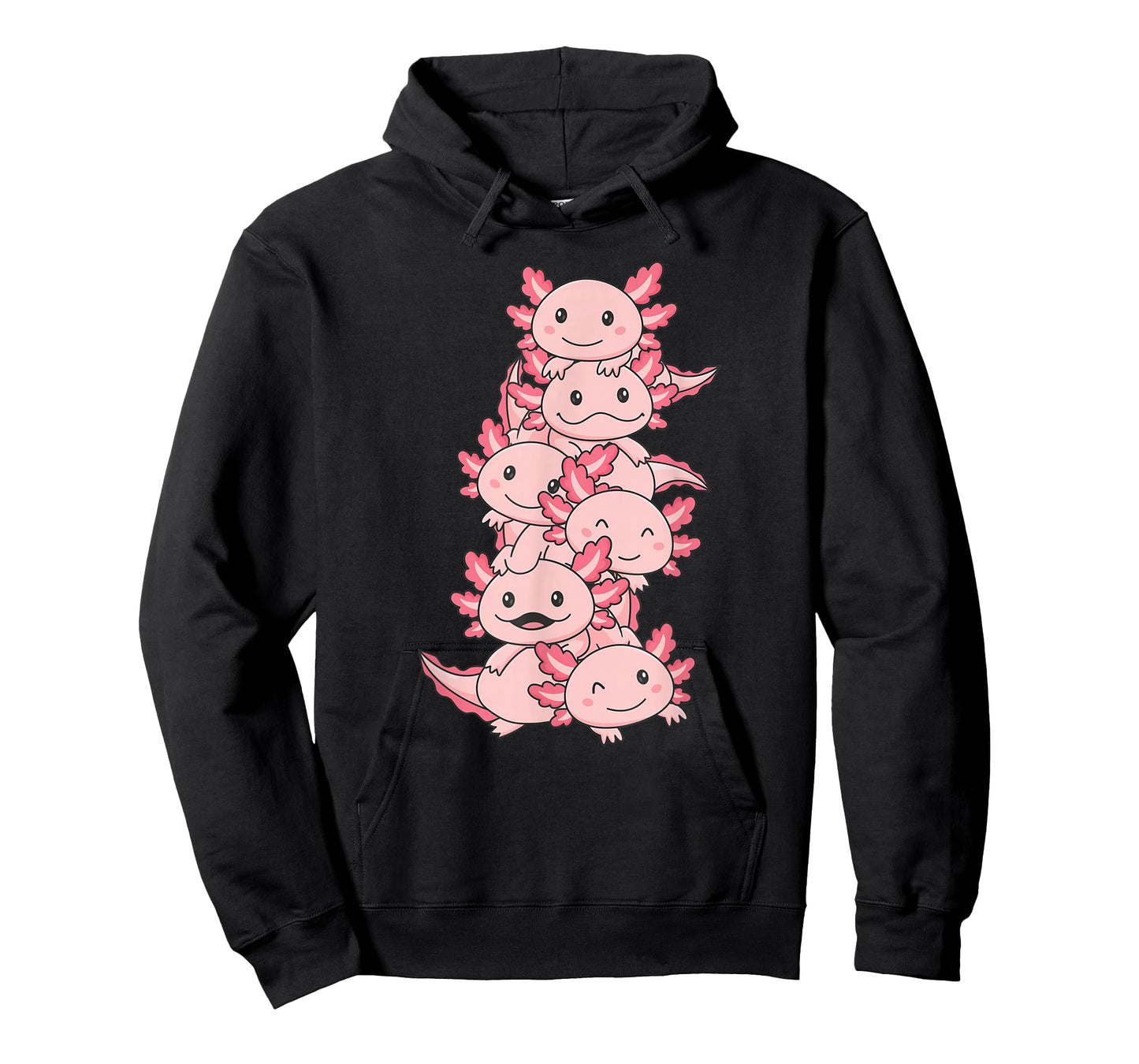 Axolotl Pile Cute Animals Kawaii Anime Funny Axolotl T-Shirt