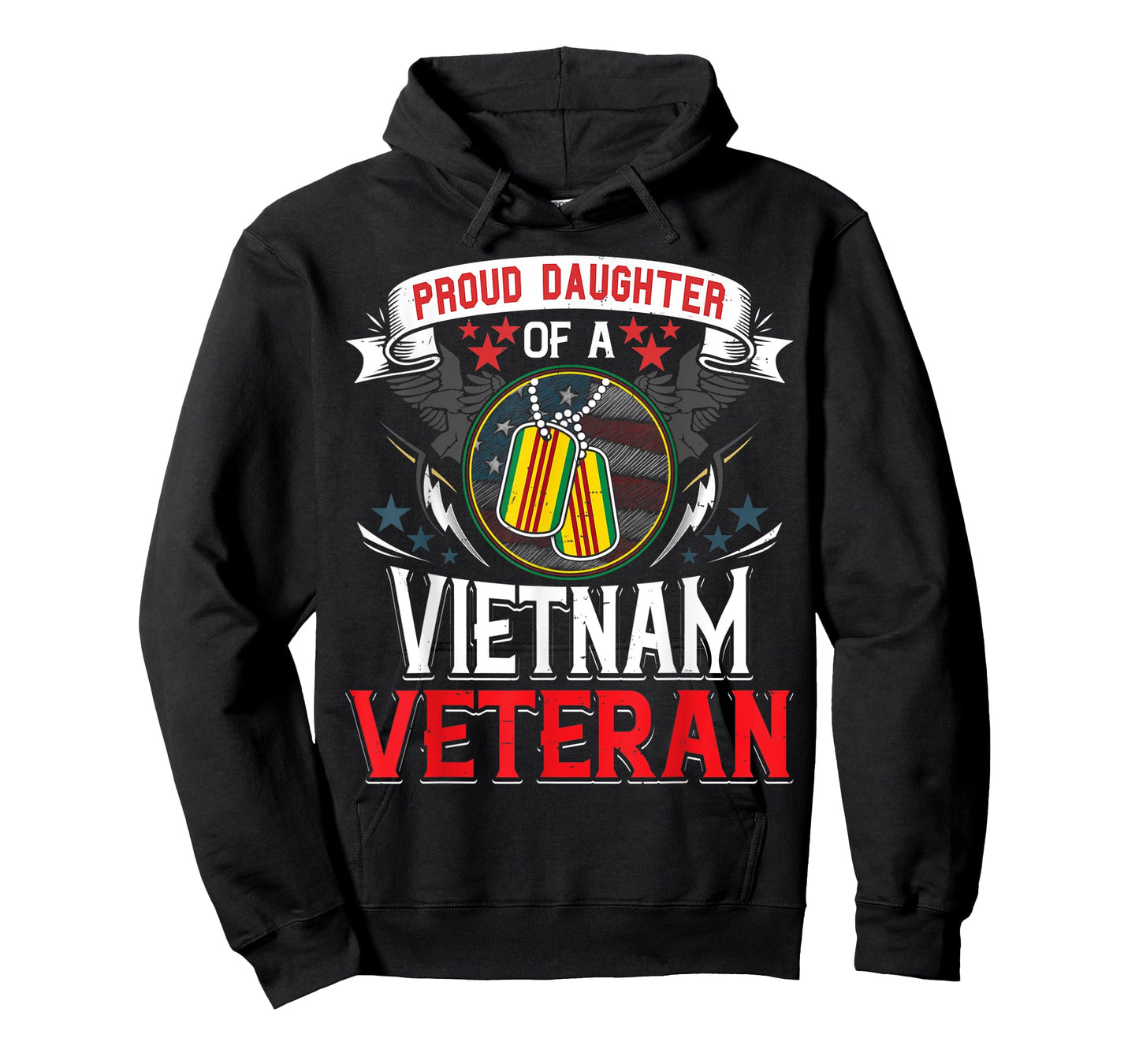 Proud Daughter of A Vietnam Veteran Shirt Gift Military Flag T-Shirt