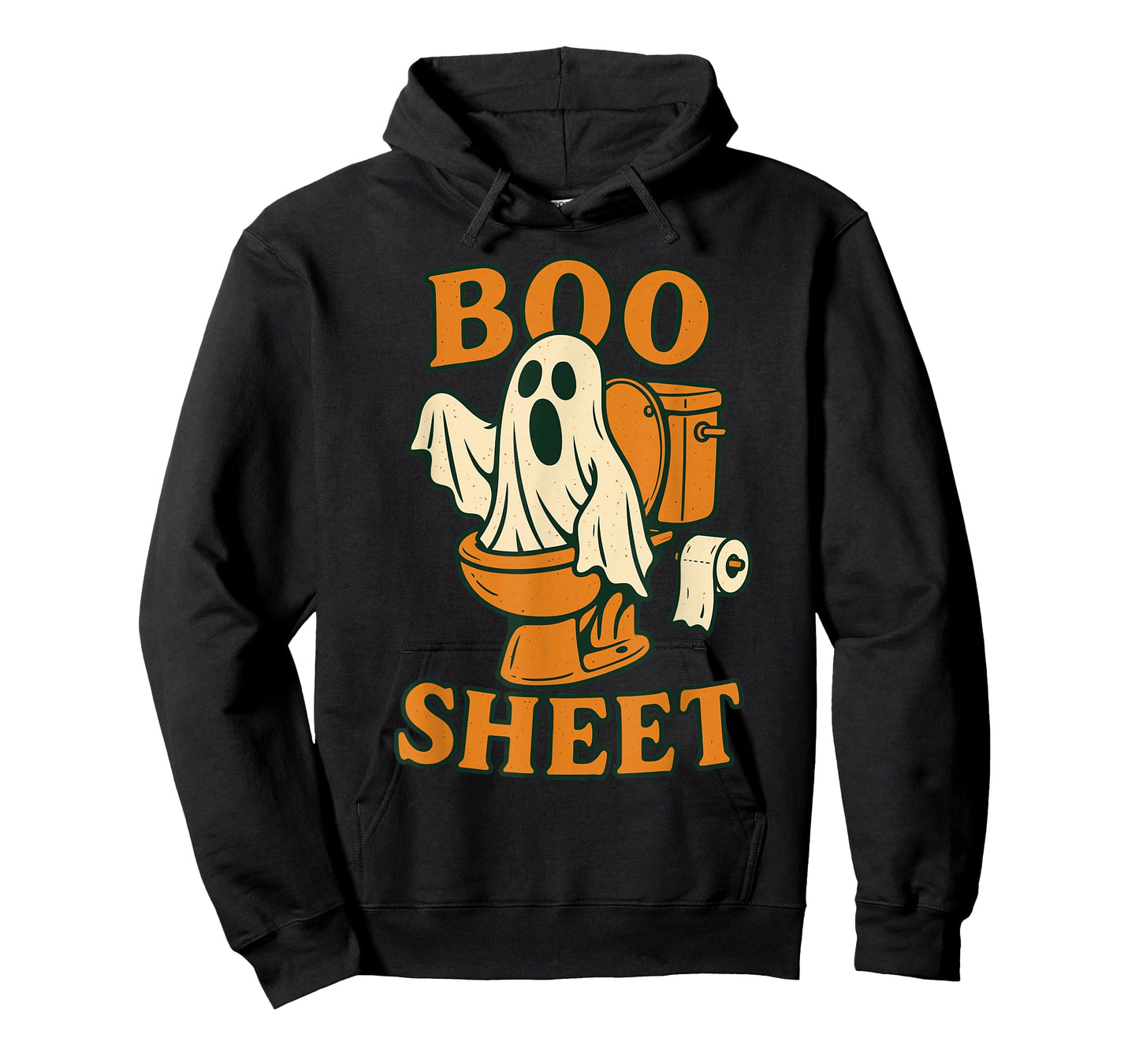 Halloween Boo Sheet Funny Ghost Toilet Pun Retro T-Shirt