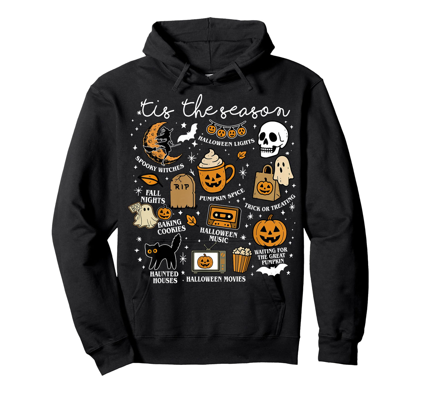 Retro Tis The Season Halloween Season Fall Ghost Vibes Tee T-Shirt