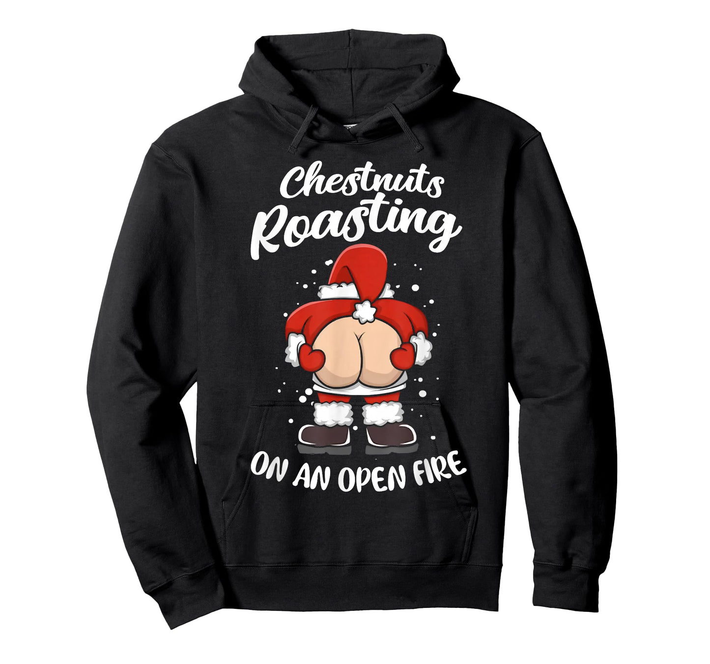 Funny Santa Chestnuts Roasting On An Open Fire Christmas T-Shirt
