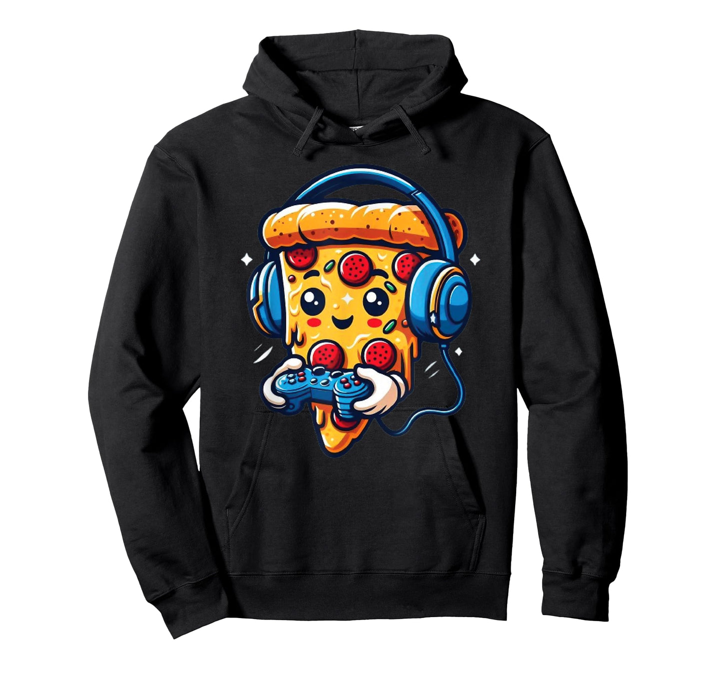 Gamer Pizza Video Gaming Funny Food Men Boys Kids Teen Youth T-Shirt