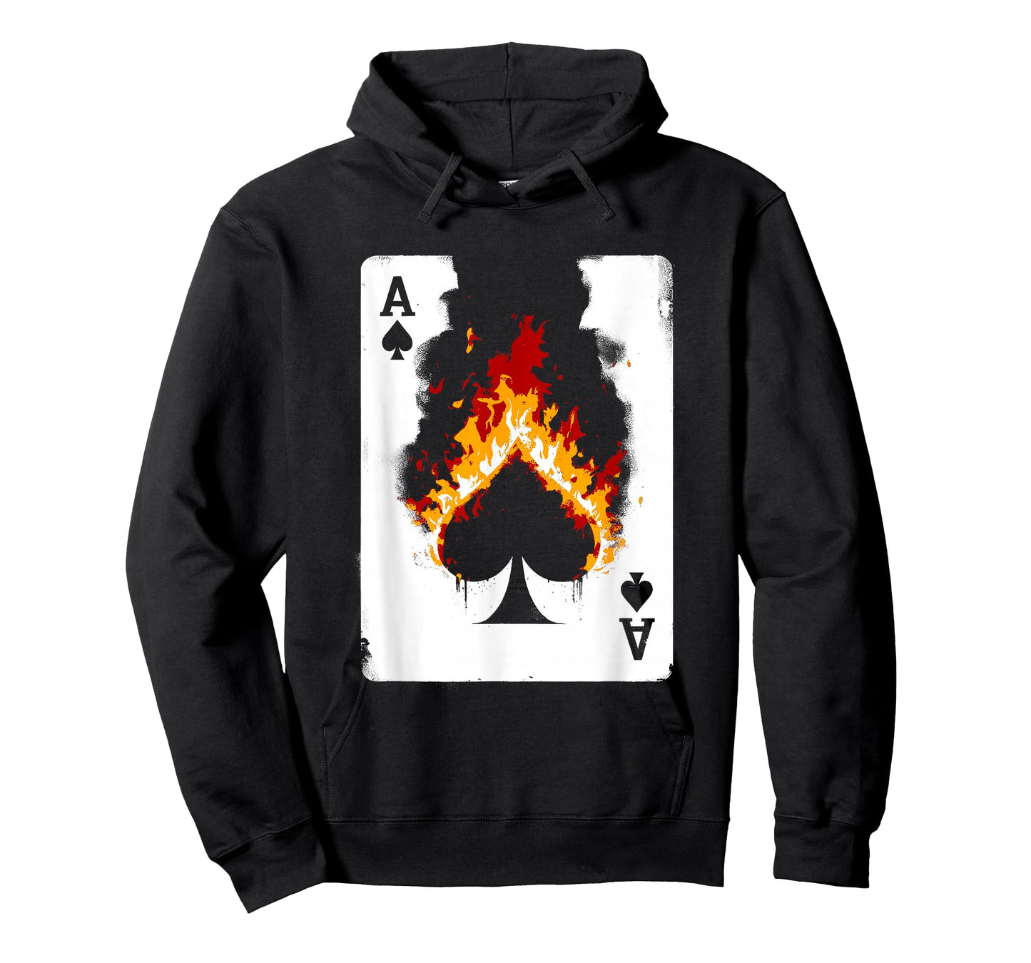 Burning Ace Of Spades - Vintage Favorite Card Game Lover T-Shirt
