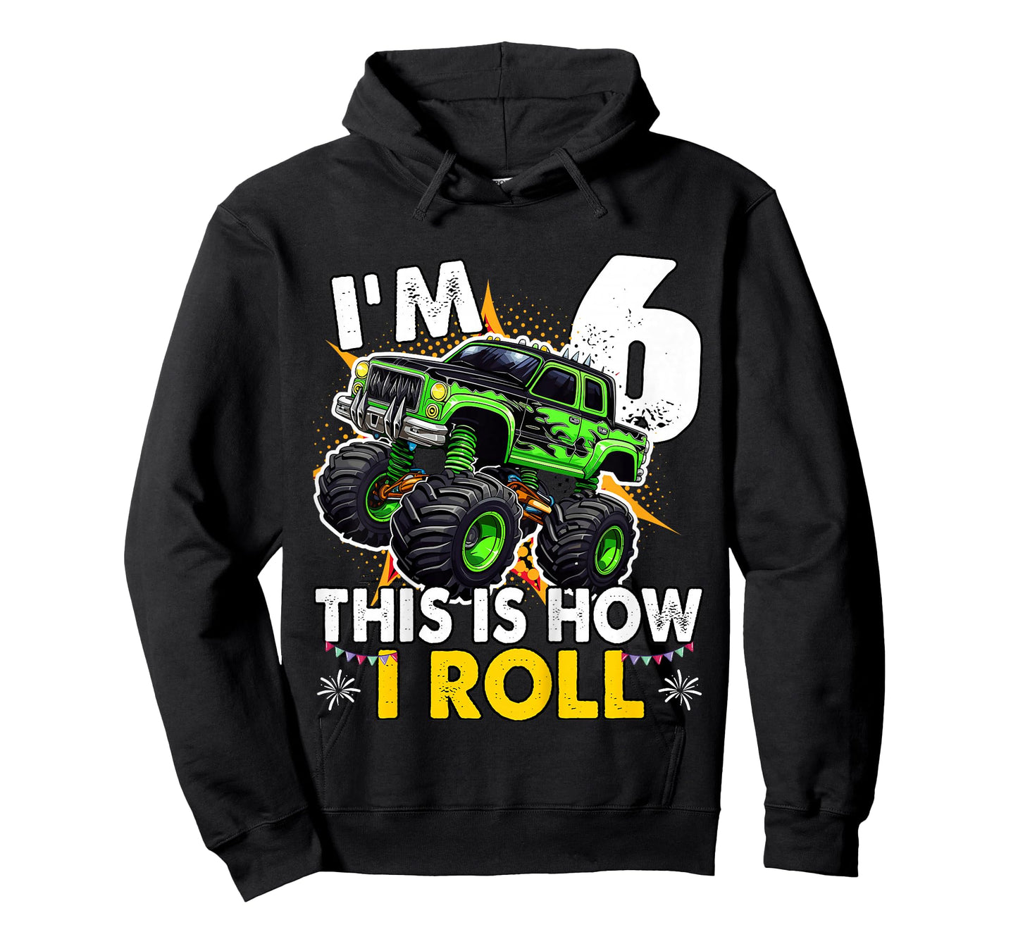6 Year Old Monster Truck 6th Birthday Boy T-Shirt