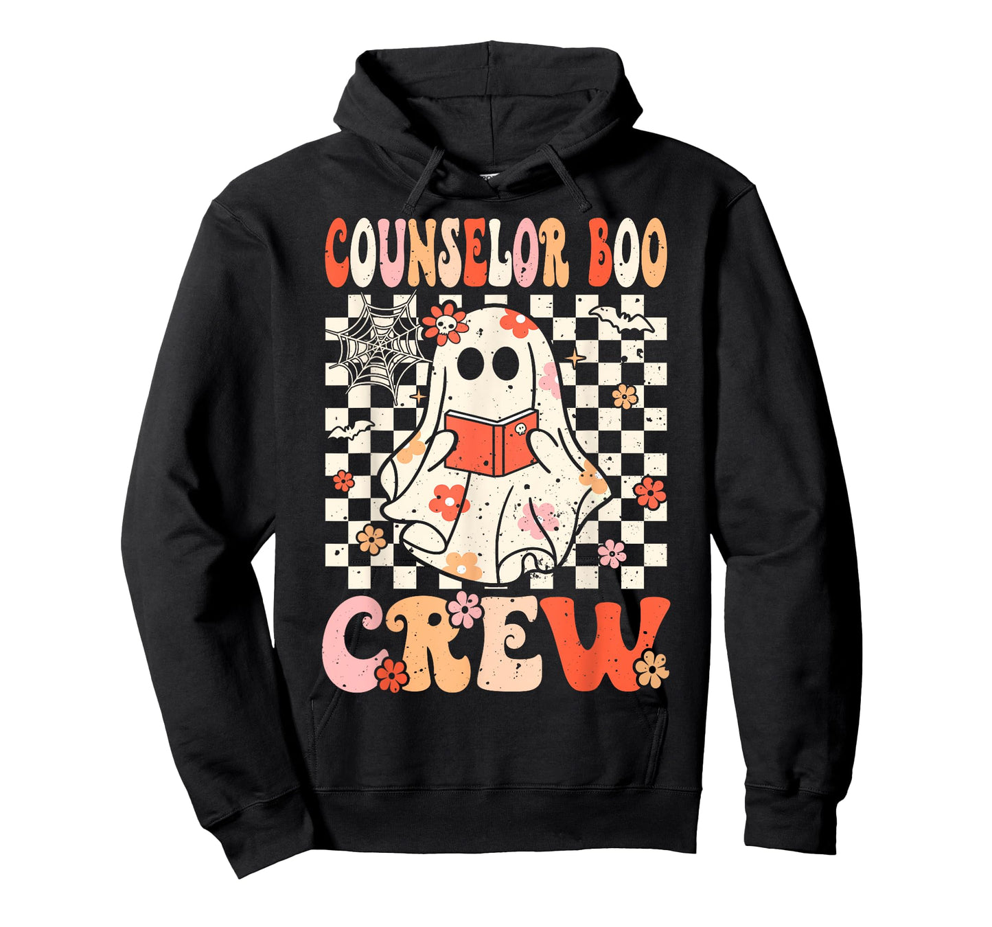 Groovy Boo Counselor Crew Ghost Women Halloween Counselor T-Shirt