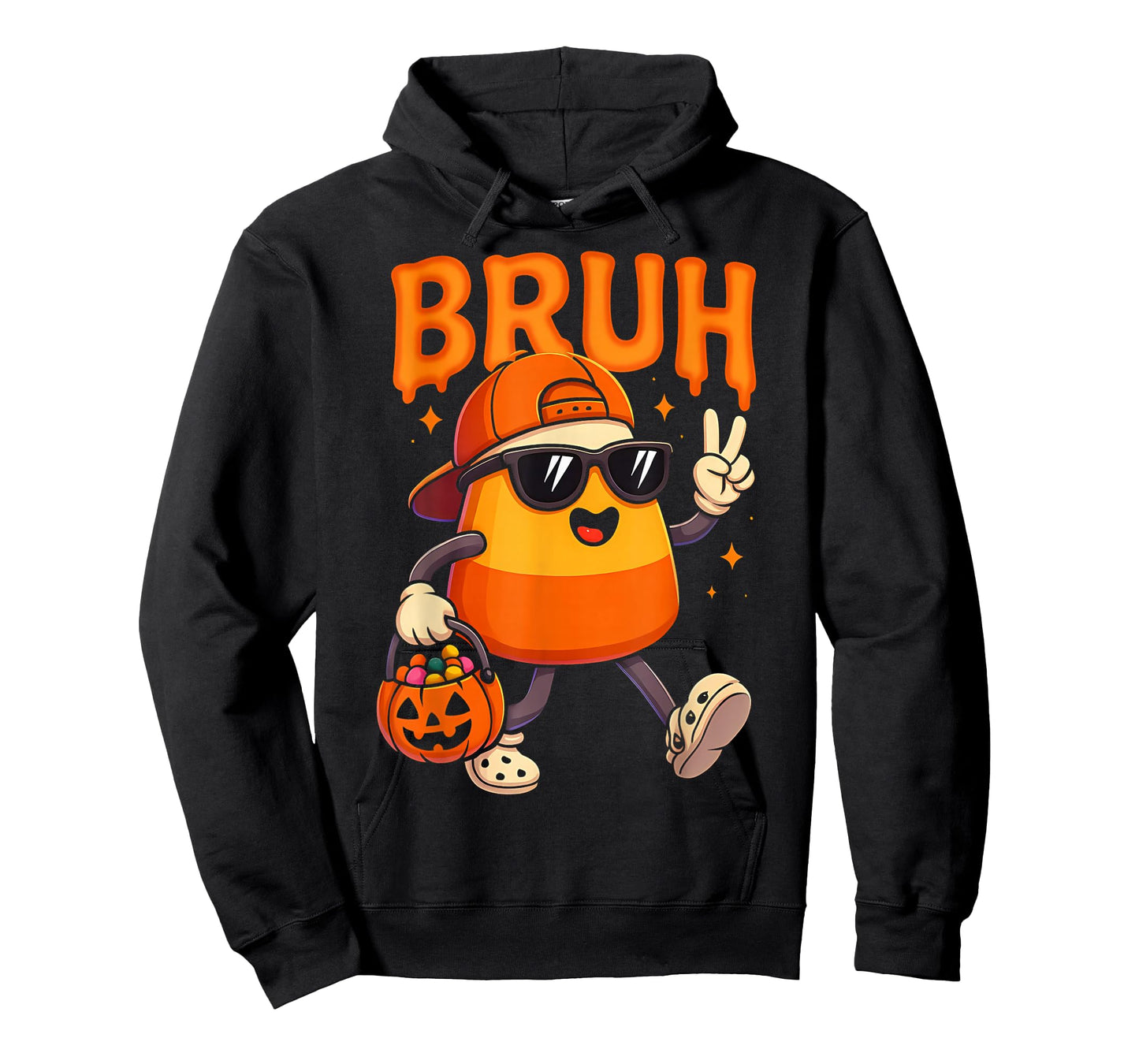 Bruh Halloween Team Candy Corn Trick Or Treat Kids Boy Funny T-Shirt