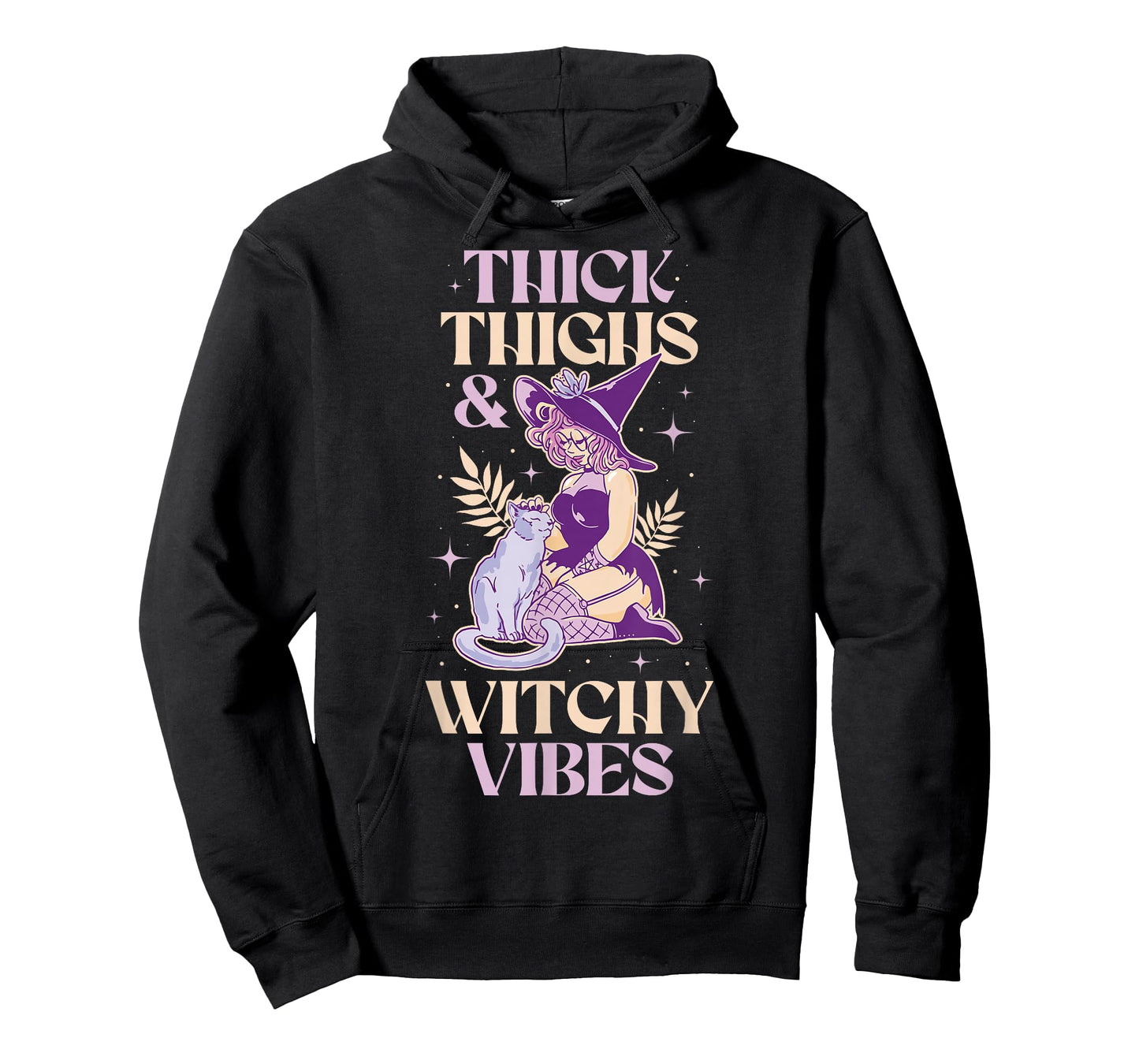 Funny Thick Thighs And Witchy Vibes T-Shirt
