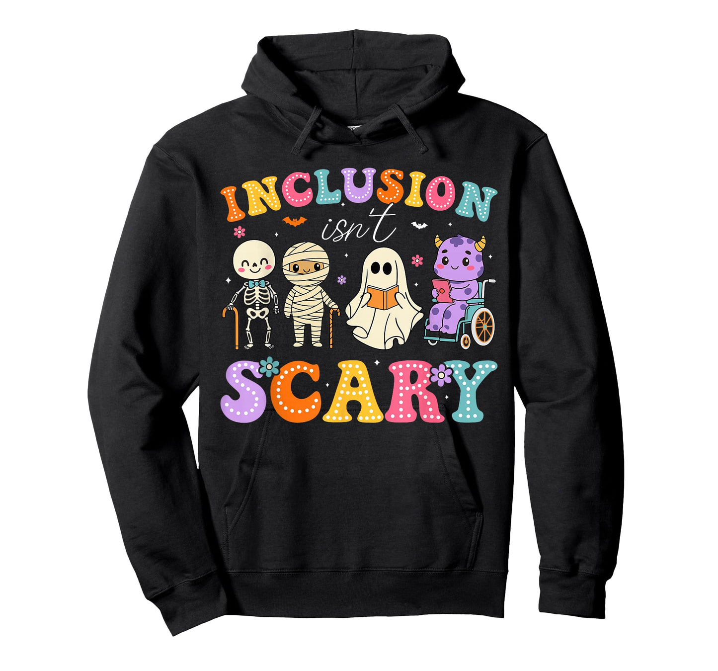 Inclusion Isn't Scary Ghost Funny Halloween SLP Sped Teacher T-Shirt