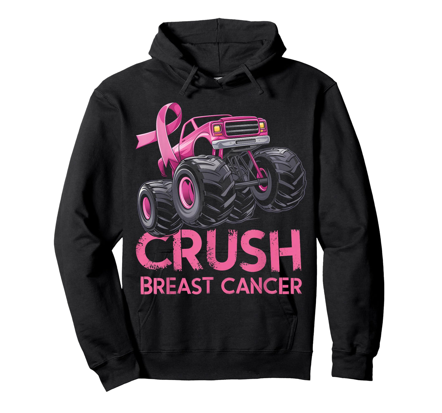 Crush Breast Cancer Awareness Truck pink for kids T-Shirt