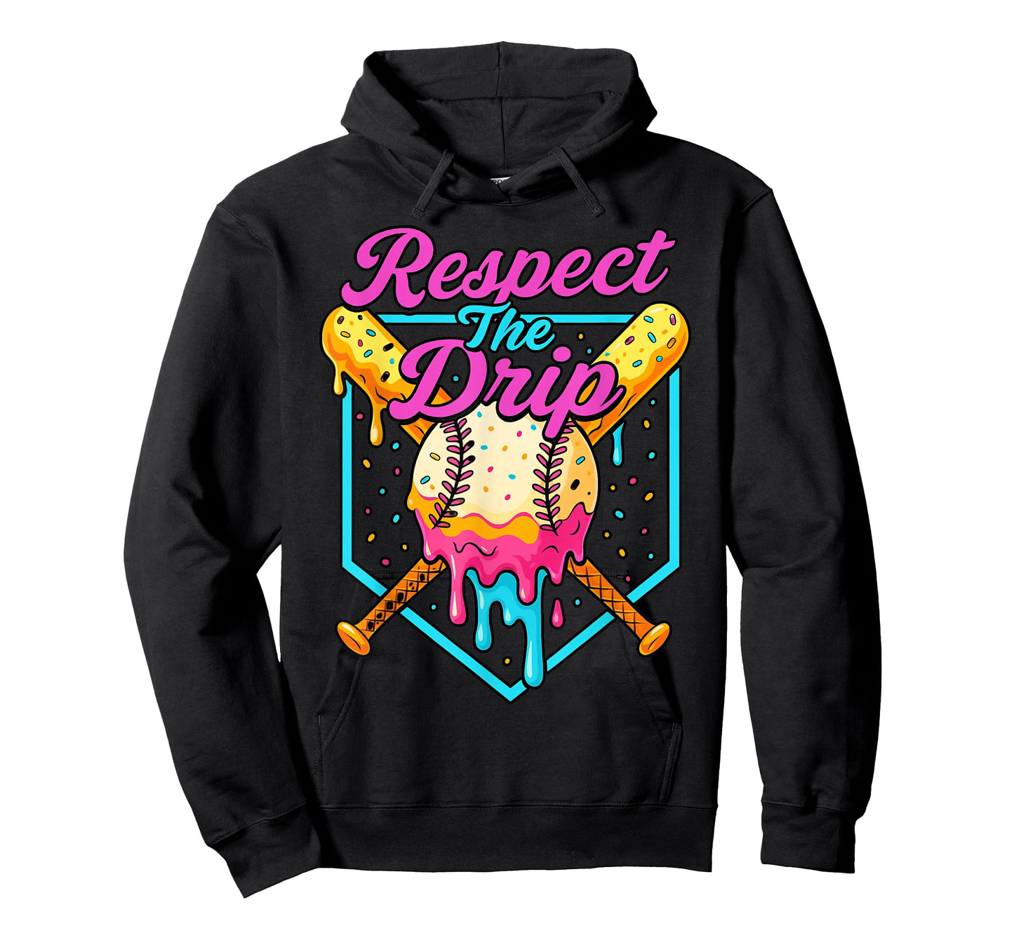 Respect The Drip Youth Baseball Ice Cream T-Shirt