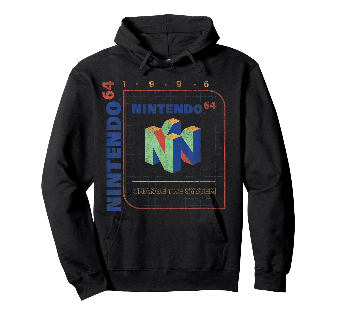 Nintendo 64 Change The System 1996 Vintage Retro Cube Logo T-Shirt