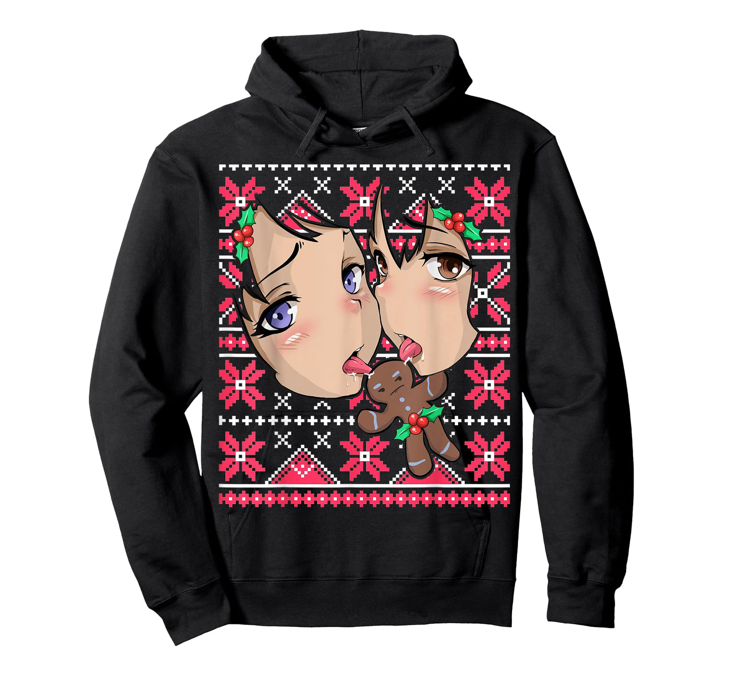 Ugly Christmas Otaku Ahegao Ecchi Etchi Lewd Hentai Kawaii T-Shirt