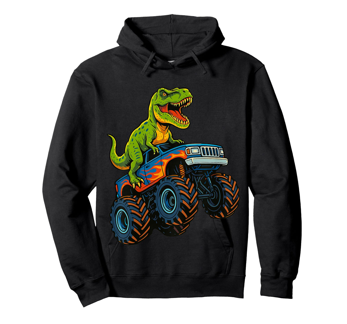 Kids Monster Truck Dinosaur T-Shirt