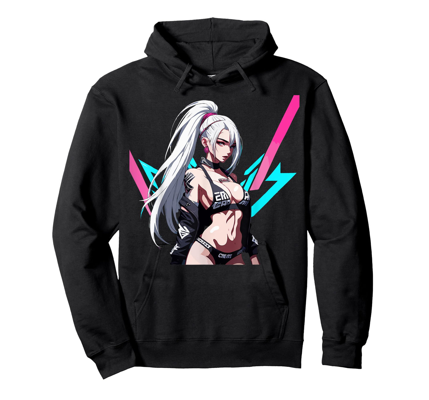 Sexy Waifu Otaku Anime Cyberpunk Girl Japanese T-Shirt
