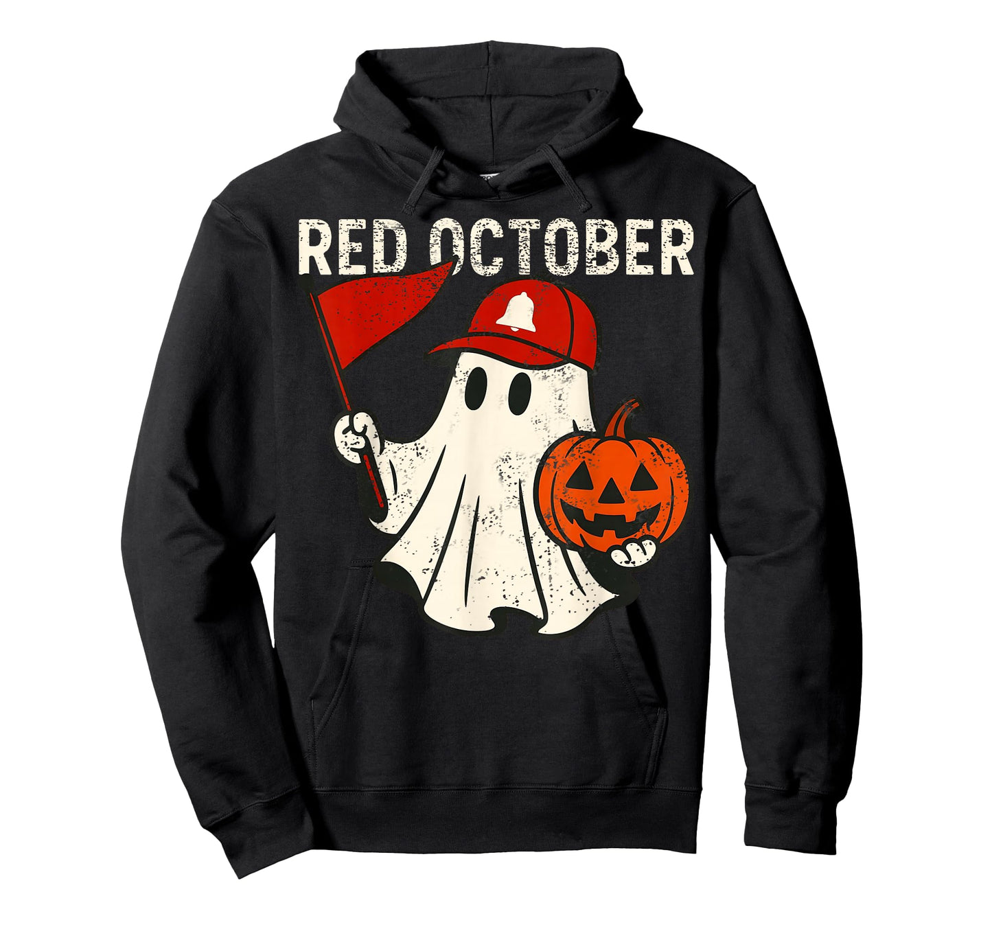 Retro Red October Name Ghost Pumpkin Gift for Men Women Kid T-Shirt