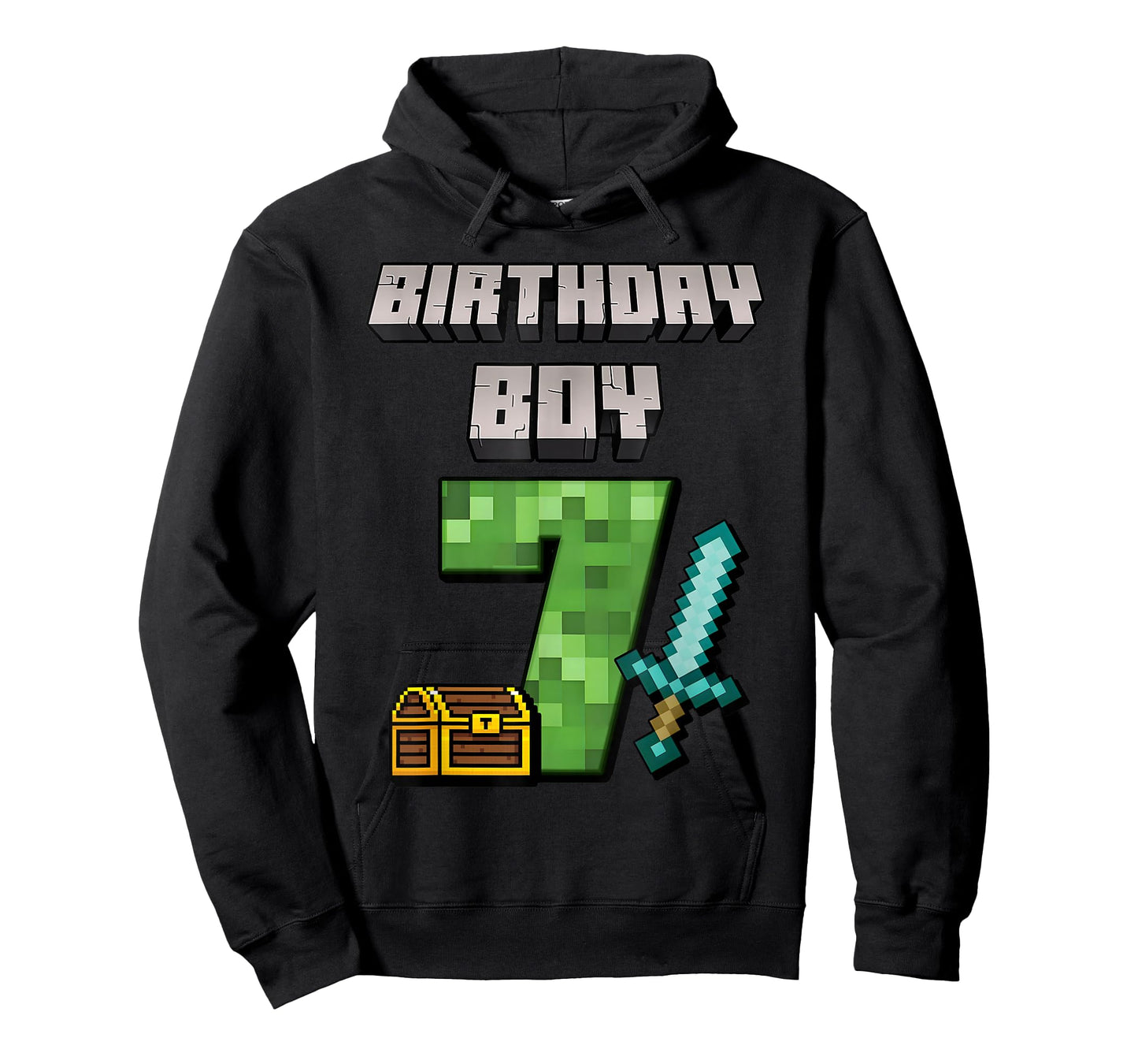 Birthday Boy Shirt 7th Birthday Boy 7 Year Old Game Pixel T-Shirt