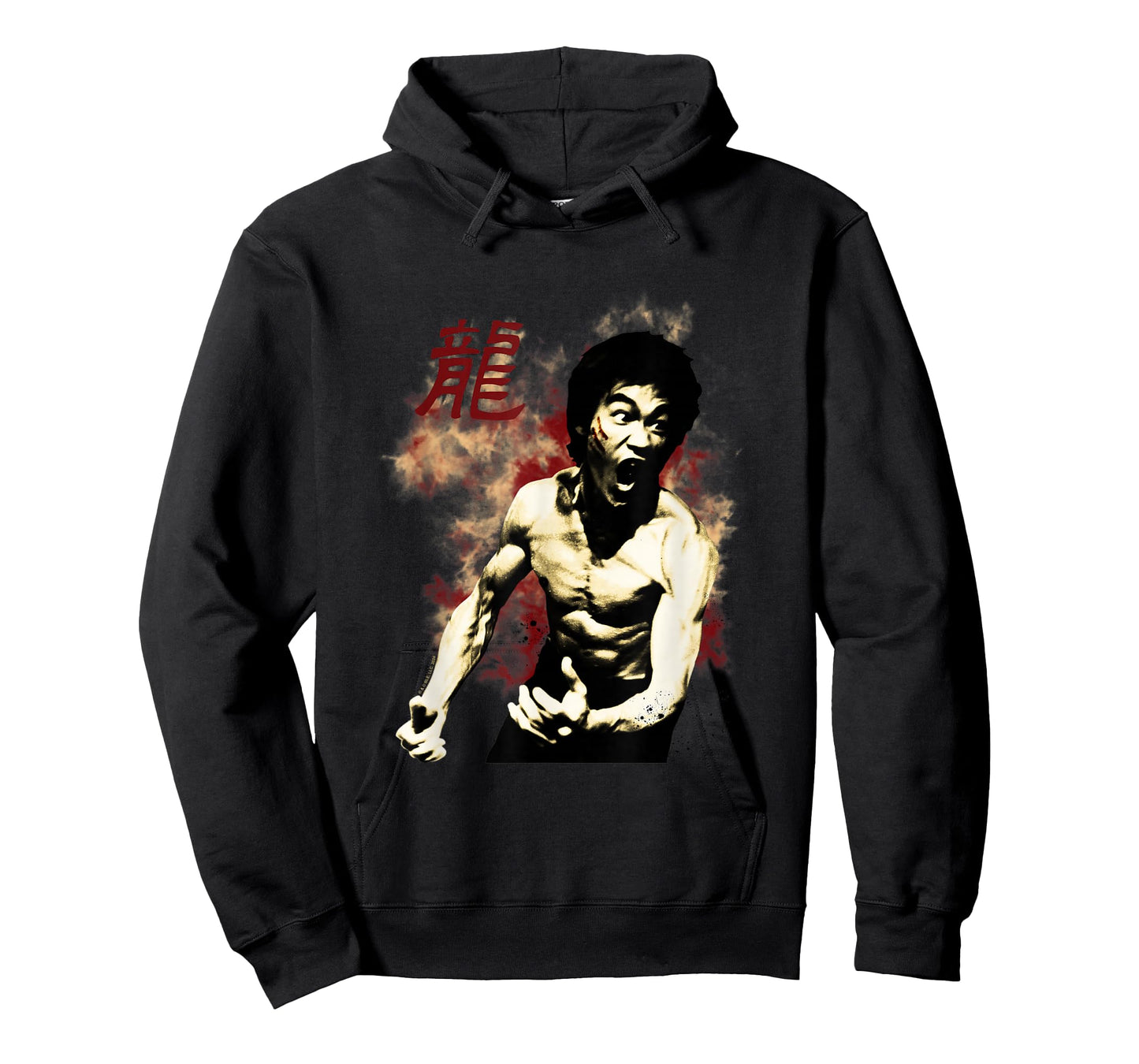 Bruce Lee The Dragon Epic Scream Vintage Portrait T-Shirt