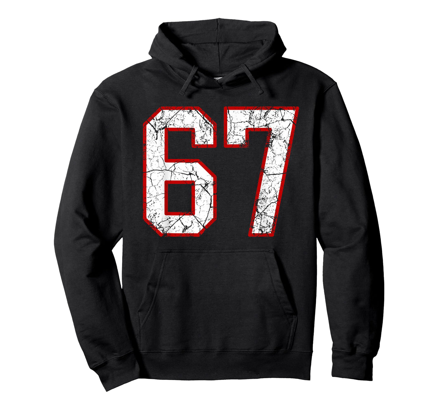 White and Red Sports Number 67 Jersey Uniform Player T-Shirt