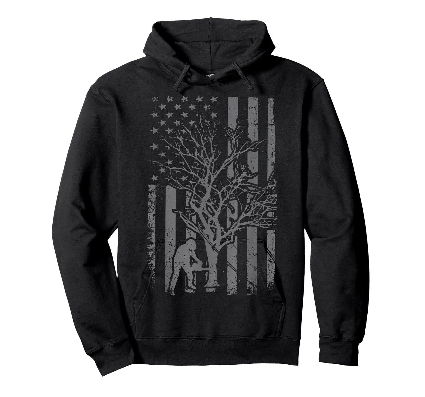 Tree Cutter American Flag Chainsaw Operator Arborist Patriot T-Shirt